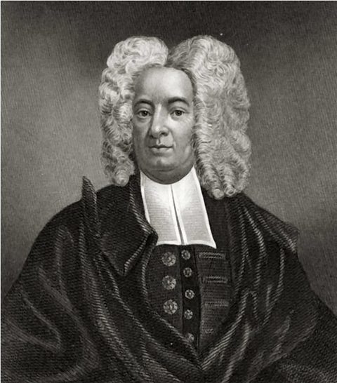 Cotton Mather, mezzotint by Peter Pelham, 1727.